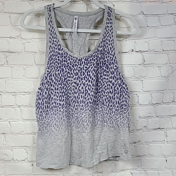 Fabletics Aventura Gray Ombre Tank Top Activewear Sports Racerback Tee Medium - Picture 10 of 10